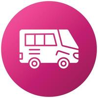 estilo de icono de transporte público vector