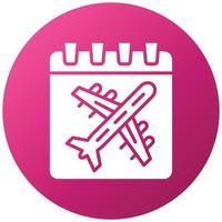 Travel Date Icon Style vector