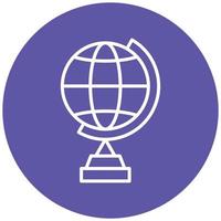 Globe Stand Icon Style vector