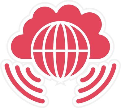 Cloud Computing Icon Style vector