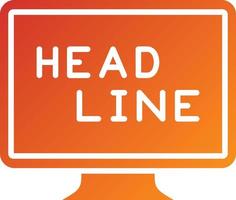 Headline Icon Style vector