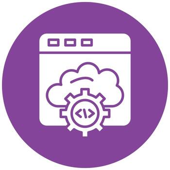 Web API Icon Style vector