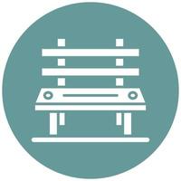Bench Icon Style vector