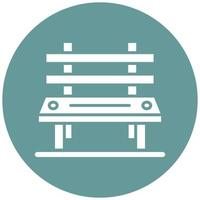 Bench Icon Style vector