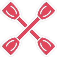 Paddles Icon Style vector
