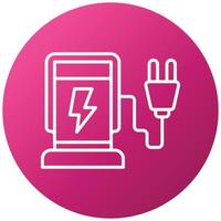 Charging Station Icon Style vector