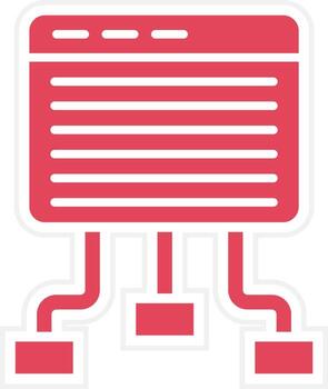 Website Structure Icon Style vector