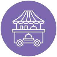 Food Cart Icon Style vector