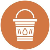 Water Bucket Icon Style vector