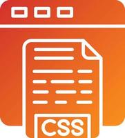 CSS Code Icon Style vector