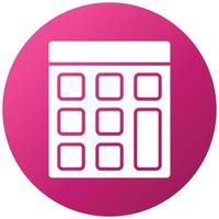 estilo de icono de calculadora vector