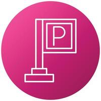 Parking Icon Style vector