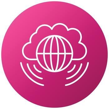 Cloud Computing Icon Style vector