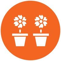 Flowers Icon Style vector