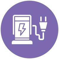 Charging Station Icon Style vector