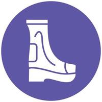 Firefighter Boots Icon Style vector