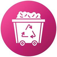 Trash Can Icon Style vector