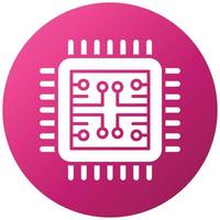 CPU Icon Style vector