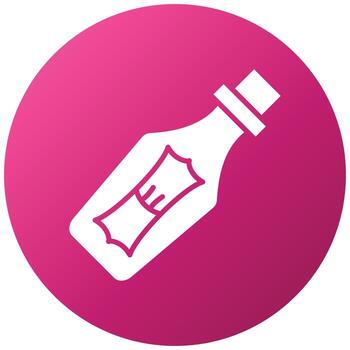 Message In A Bottle Icon Style vector