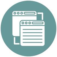 Queue Icon Style vector
