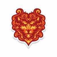 lion head for your community symbol. also can be produced for t-shirt vector