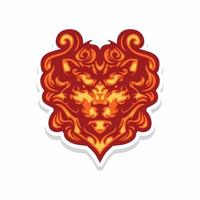 lion head for your community symbol. also can be produced for t-shirt vector