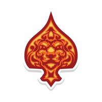 lion head for your community symbol. also can be produced for t-shirt vector