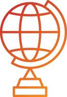 Globe Stand Icon Style vector
