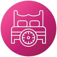 Bed Time Icon Style vector