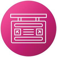 Boarding Gate Icon Style vector