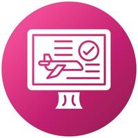 Flight Booking Icon Style vector