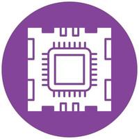 Microprocessor Icon Style vector