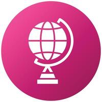 Globe Stand Icon Style vector