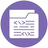 Coding Folder Icon Style vector