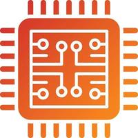CPU Icon Style vector
