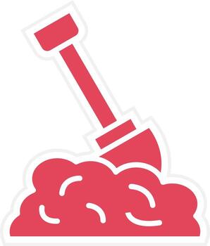 Digging Icon Style vector