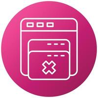 Browser Pop Up Icon Style vector