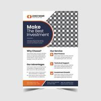 Corporate flyer template vector