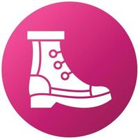 estilo de icono de botas vector