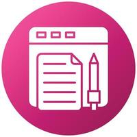 Online Content Icon Style vector