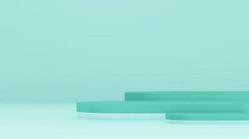 3d render image gray marble podium with white background product display advertisement. photo