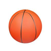 3D render basketball isolated on white background photo
