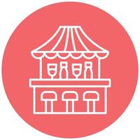Bar Counter Icon Style vector