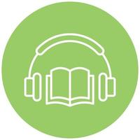 Audio Book Icon Style vector