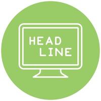 Headline Icon Style vector