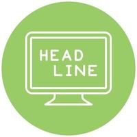 Headline Icon Style vector