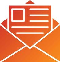 Newsletter Icon Style vector