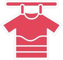 Drying Clothes Icon Style vector