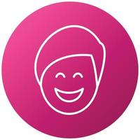 Smiling Man Icon Style vector