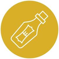 Message In A Bottle Icon Style vector